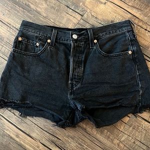 Levi Black Jean Shorts